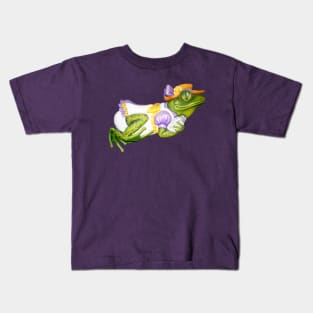 Carousel Animal Frog Photo Kids T-Shirt